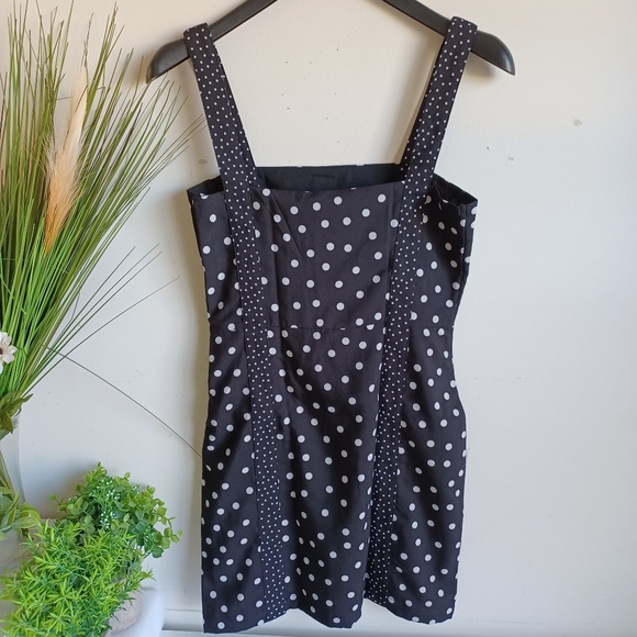 COPY - SOLID & STRIPED Woman Polka-Dot Broadcloth Mini Dress - Picture 5 of 8